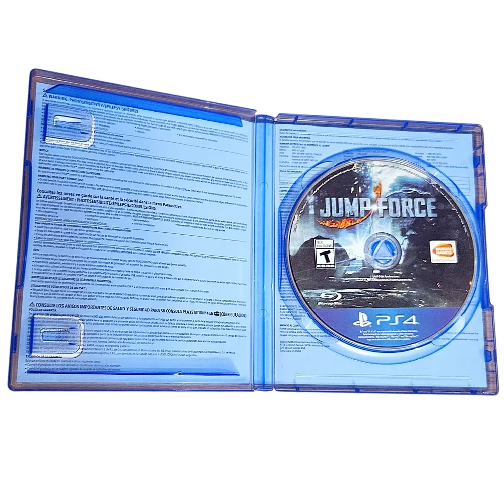 PlayStation 4 PS4 Jump Force Video Game Rated T For Teen Adolescents